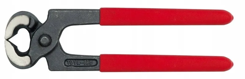 Bouw tang 200 mm, gepolijste bekken, PVC handvat, gehard de Vorel, Rouge – image du produit
