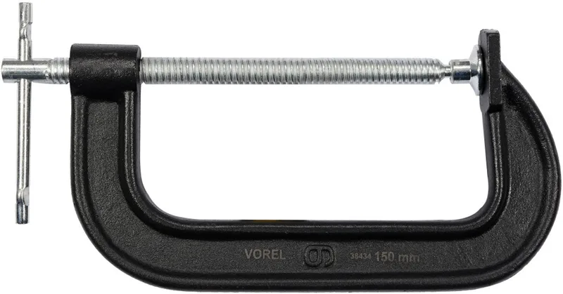 C-Klem 150mm - Robuuste Gietijzeren Lijmklem van Vorel – productafbeelding