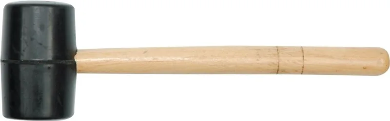 Grote Rubberen Hamer - 70mm - Houten Handvat - Zwart by Vorel – product image