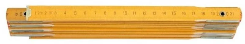 Houten Rolmaat 2m - Klassiek en Duurzaam de Vorel, Jaune – image du produit