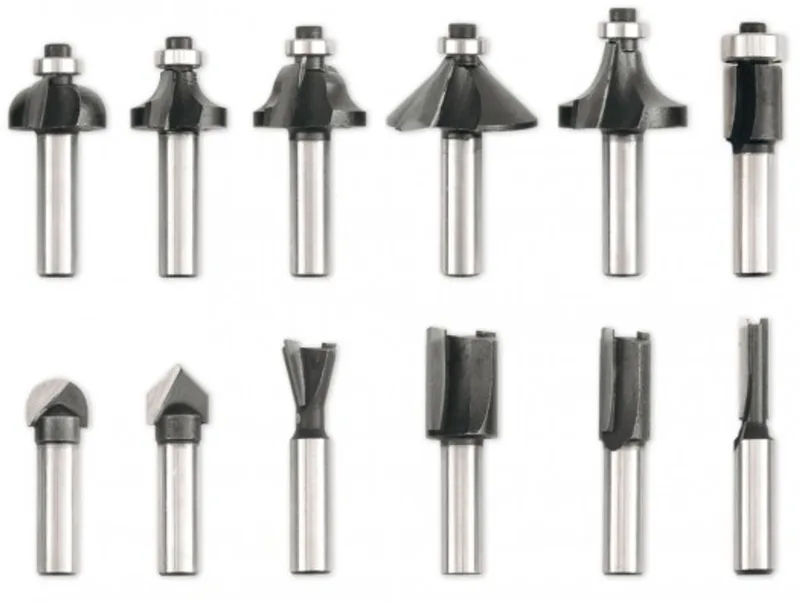 Houtfrees Bitset - 12 Stuks - 8 mm Schacht - Voor Houtbewerking von Vorel – Produktbild