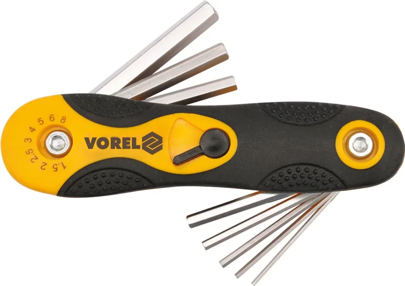 Inbussleutelset 8-delig 1,5-8mm CrV von Vorel, Gelb – Produktbild