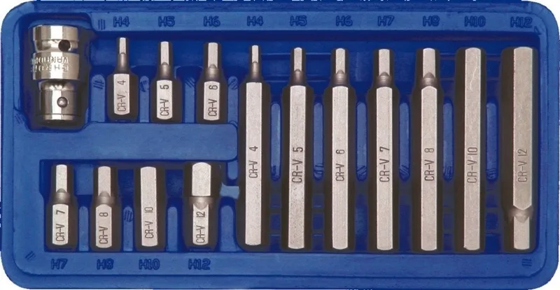Inbussleutelset - H4-H12 - 15 stuks van Vorel, X – productafbeelding