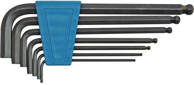 Inbussleutelset met kegelbeker - 7-delig by Vorel, Black – product image