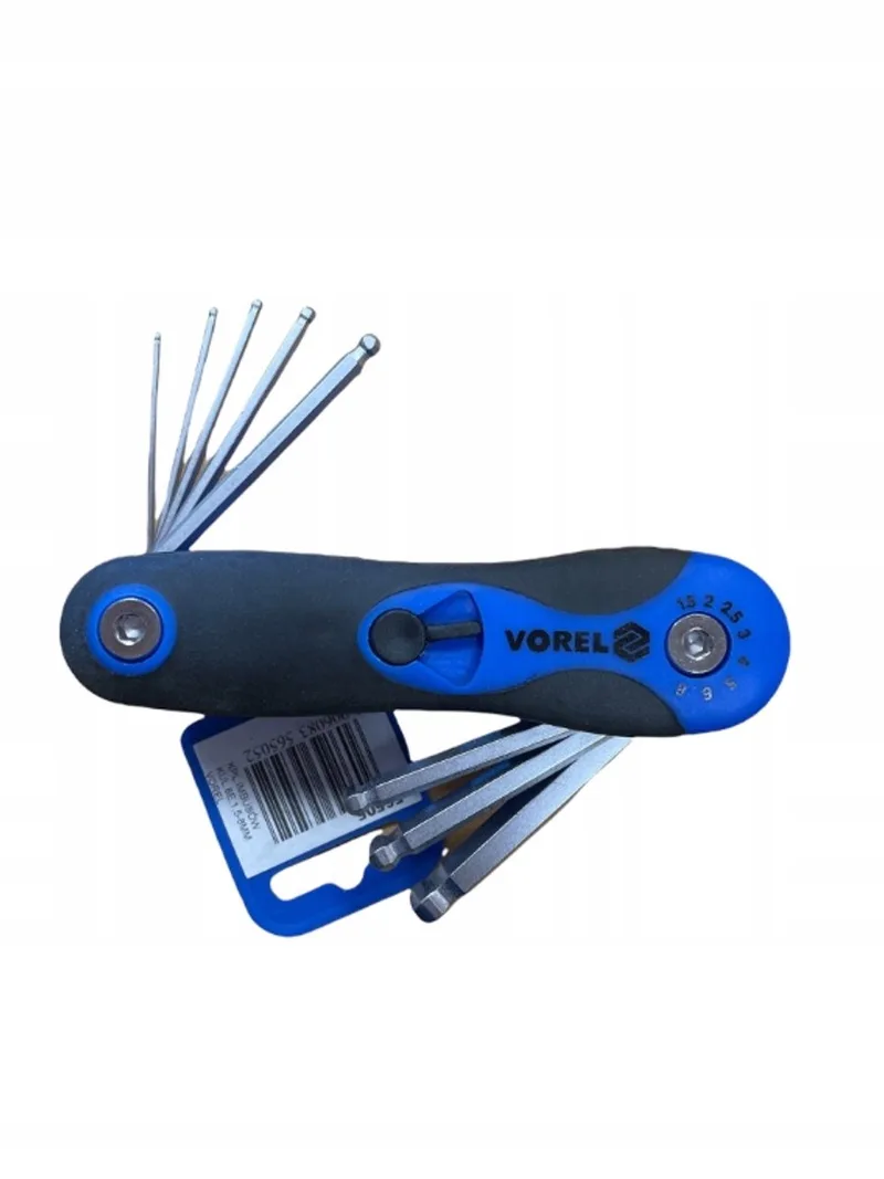 Inbussleutelset met kegelbeker - 8-delig - CrV-staal de Vorel, Bleu – image du produit