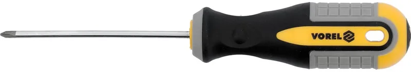 Kruiskopschroevendraaier PH0 x 75mm - CrV Staal, Magnetisch van Vorel, Grijs – productafbeelding