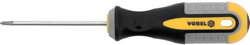 Kruiskopschroevendraaier PH00 x 65mm CrV van Vorel, Geel – productafbeelding
