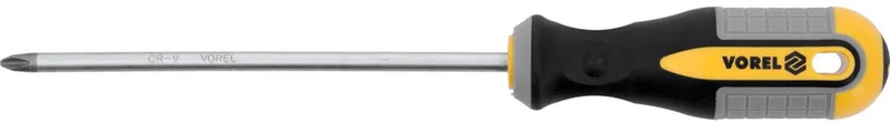 Kruiskopschroevendraaier PH2x150mm - Kwaliteit en Duurzaamheid by Vorel, Satijn, Metaalkleur – product image