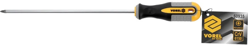 Kruiskopschroevendraaier PZ1 x 200mm CrV van Vorel – productafbeelding