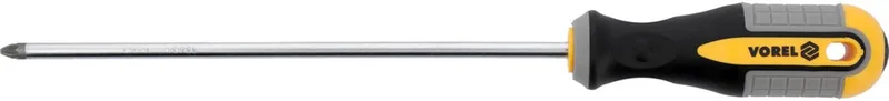Kruiskopschroevendraaier PZ2x200mm CrV - Duurzaam Gereedschap de Vorel, Argent – image du produit