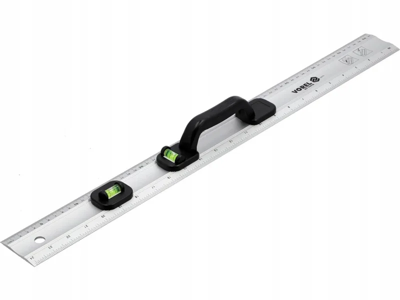 Liniaal met Waterpas - 600 mm by Vorel, Aluminium – product image