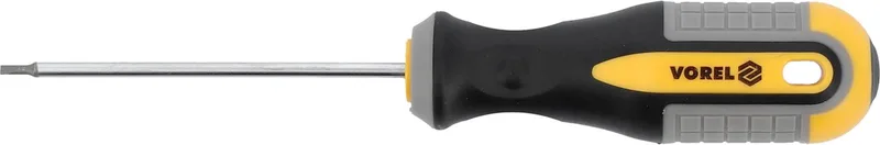 Platte Schroevendraaier 2x75 mm CrV 6150 by Vorel, Yellow – product image