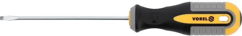 Platte Schroevendraaier 3x100mm CrV Staal - 60951 by Vorel, Yellow – product image