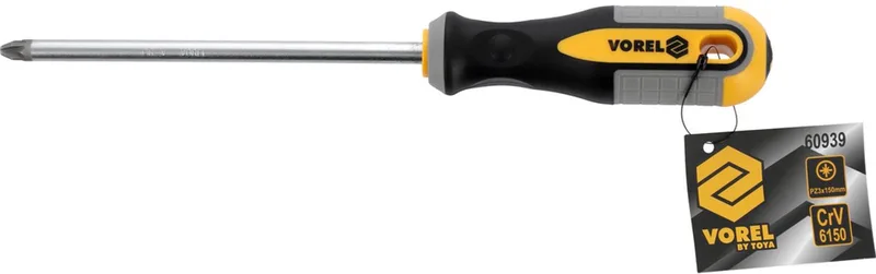 Pozidriv Schroevendraaier PZ3x150mm CrV - Magnetische Punt by Vorel – product image