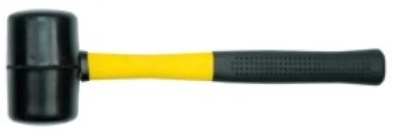 Rubber Hamer - 1200g - Fiberglas Handvat - TUV GS de Vorel – image du produit