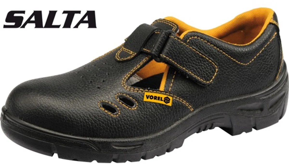 SALTA Serie - Werksandaal - S1 Standaard - Stalen Neus - PU/PU Zool de Vorel, Noir – image du produit