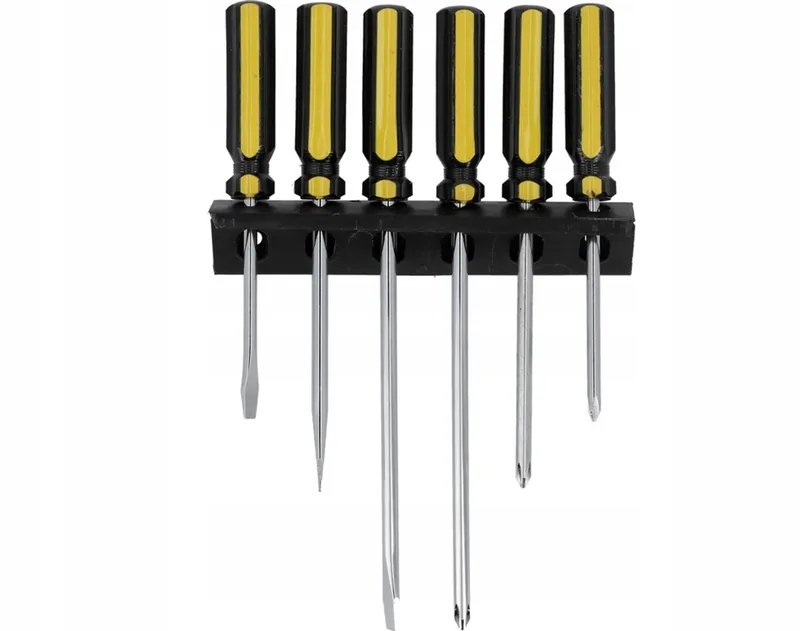 Schroevendraaierset 6 Delen met Ophanghaak de Vorel, Jaune – image du produit