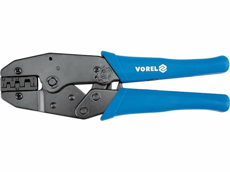 Serie - Krimptang voor Connectors - 220 mm - Staal - Antisliphandgreep by Vorel, Black – product image