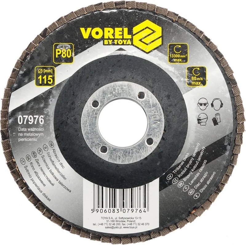 Serie - Lamellenschijf - P80 - 115mm by Vorel – product image