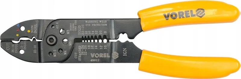 Striptang 215mm - Professioneel Gereedschap voor Elektra de Vorel, Jaune – image du produit