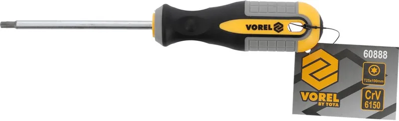 Torx Schroevendraaier T25x100mm CrV - Magnetische Punt de Vorel – image du produit