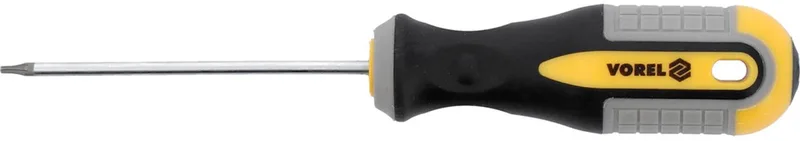 Torx Schroevendraaier T6x75mm CrV van Vorel, Geel – productafbeelding