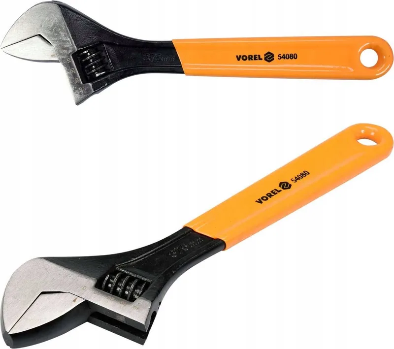 Verstelbare Moersleutel 375mm met Rubberen Handvat by Vorel, Orange – product image