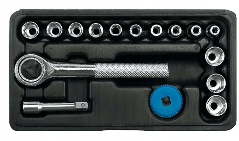 Vorel 58160 - Dopsleutelset - 16-delig - 1/4" - Staal by Vorel, Black – product image