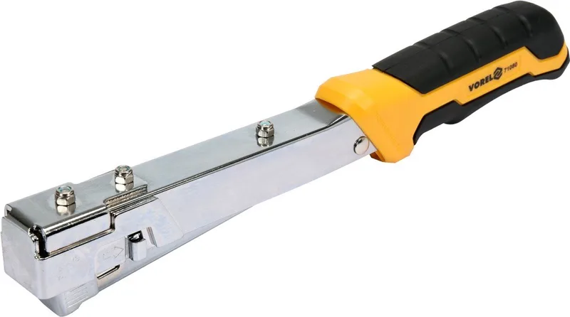 Vorel 71080 - Hamer Tacker - 6-10mm - Snelwerkend von Vorel, Gelb – Produktbild