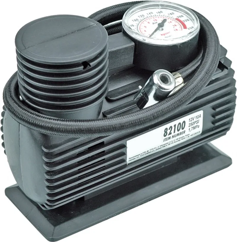 Vorel 82100 Serie - Auto Compressor - 12V - Manometer - Compact Design by Vorel, Black – product image