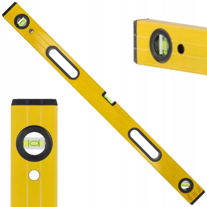 Waterpas 600 mm met 3 niveaus en 2 handgrepen by Vorel, Yellow – product image