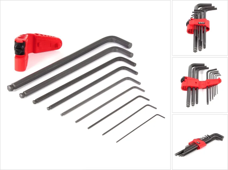05022086001 9-delige Blacklaser Inbussleutelset - 1,5-10mm de Wera, Kleurloos – image du produit