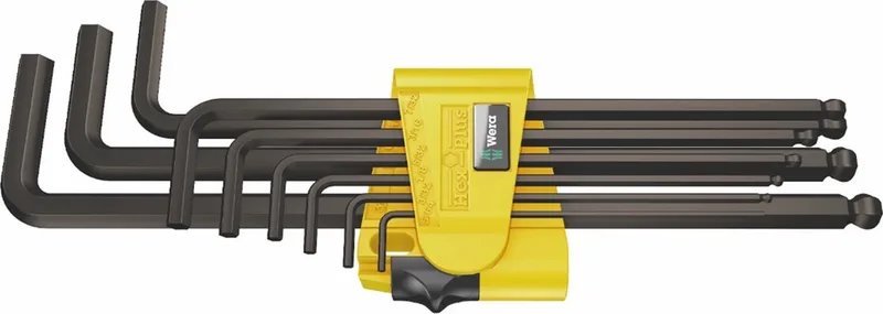 05022171001 9-delige Blacklaser Inbussleutelset - inch - 5/64-3/8" de Wera, Kleurloos – image du produit