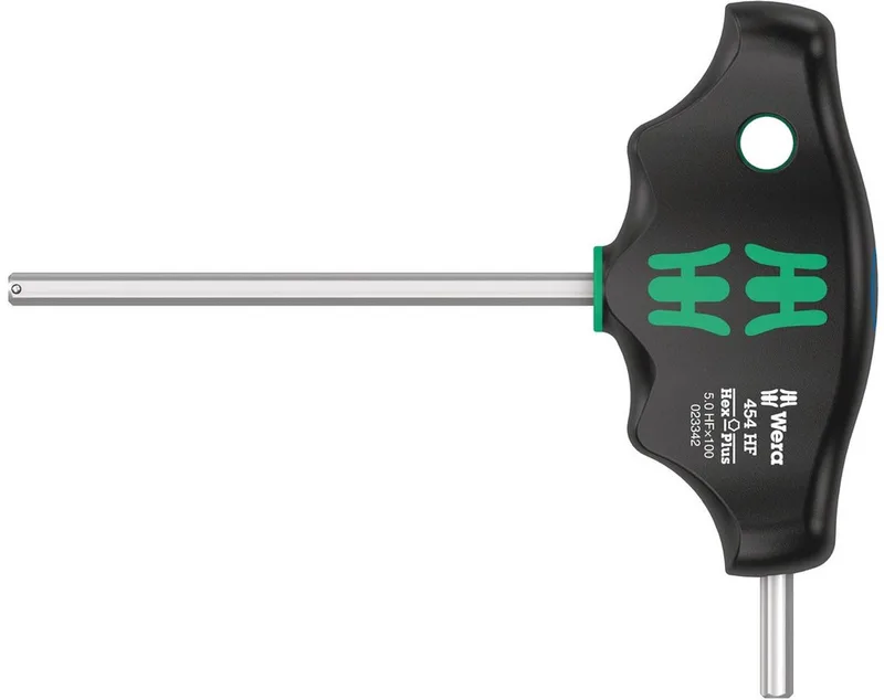 05023342001 Hex-Plus HF T-greep Zeskant-Schroevendraaier - 5 x 100mm - 454 by Wera, Kleurloos – product image