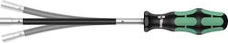 05028150001 Kraftform Plus Dopschroevendraaier met flexibele schacht - Zeskant - 7 x 167mm by Wera, Kleurloos – product image