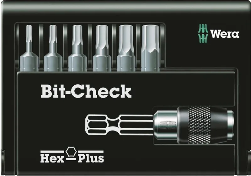05056168001 7-delige Bit-Check 7 Hex-Plus 1 Bitset van Wera – productafbeelding 1 van 5
