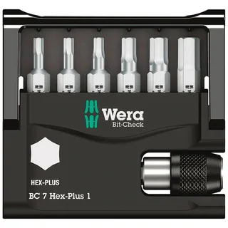 05056168001 7-delige Bit-Check 7 Hex-Plus 1 Bitset van Wera – productafbeelding 2 van 5