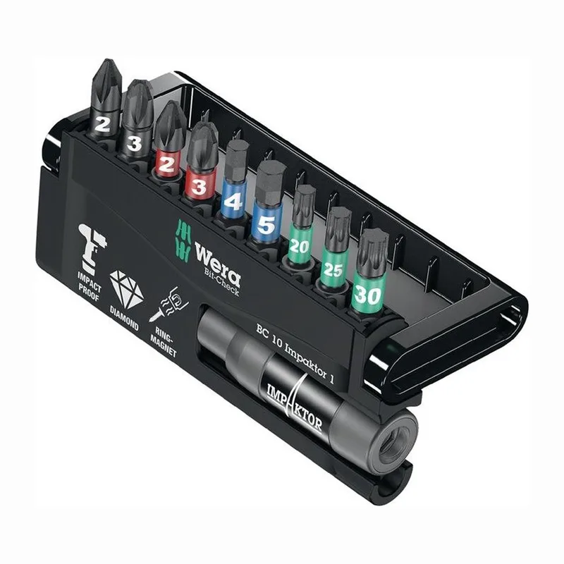 05057683001 9 delige Bitcheck Impaktor bitset - PZ/TX von Wera – Produktbild