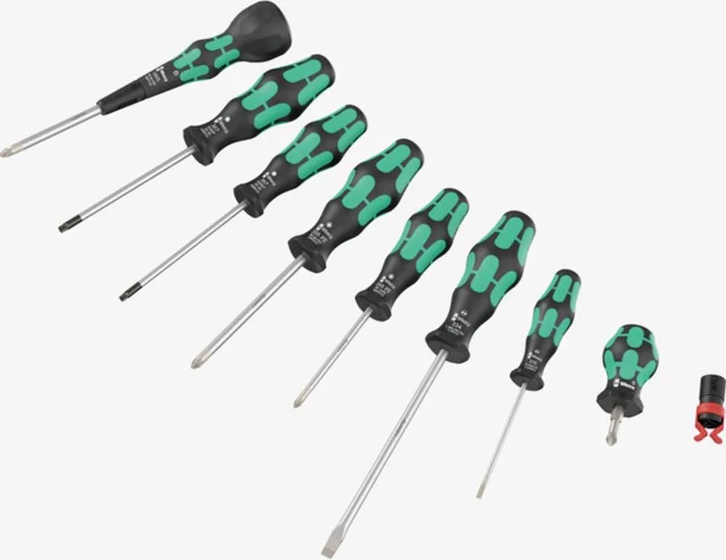 05134029001 Schroevendraaierset Werkplaats 9-delig Kruiskop Pozidriv, Torx, Plat von Wera, Kleurloos – Produktbild