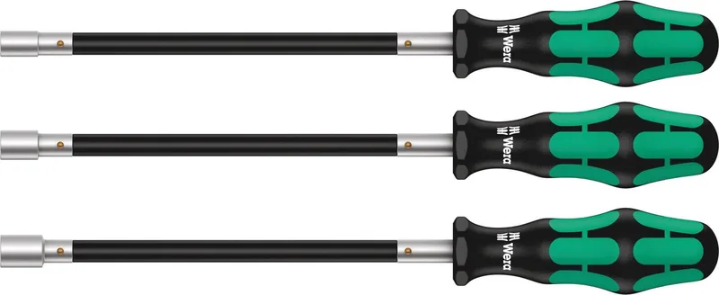05135311001 Dopsleutel Schroevendraaierset - 3-delig - 391/3 by Wera, Black – product image