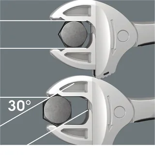 10-13mm 154mm Joker S Steeksleutel instelbaar - 6004 - 05020100001 van Wera – productafbeelding 5 van 6