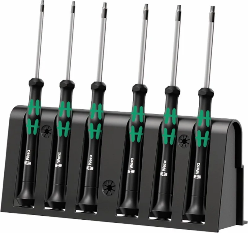2067/6 elektronic TORX BO-schroevendraaierset + houder by Wera, Kleurloos – product image