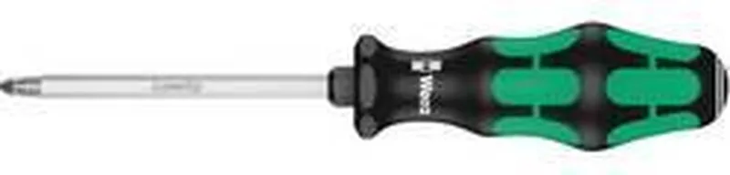 355 05009342001 Werkplaats Kruiskop schroevendraaier PZ 2 Koplengte: 100 mm by Wera, Kleurloos – product image