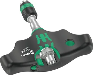 Steckschlüssel Quergriff-Bits-Handhalter, Rapidaptor+Ratsche 416 RA 05023461001 von Wera, Kleurloos – Produktbild 1 von 3