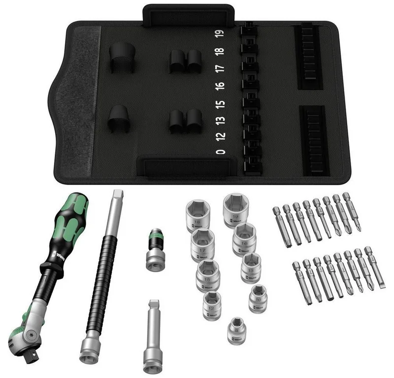 Jeu De Douilles Et De Cliquet 8100 Sb 6 de Wera, Kleurloos – image du produit 3 sur 5