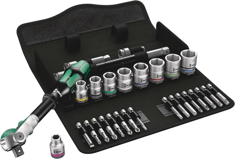 Jeu De Douilles Et De Cliquet 8100 Sb 6 de Wera, Kleurloos – image du produit 1 sur 5