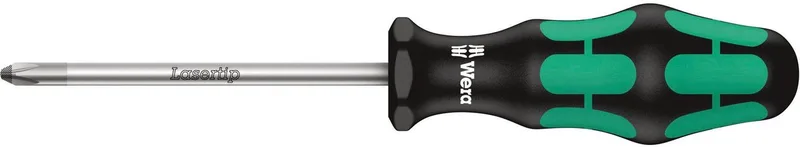 Wera 355 PZ Kreuzschlitz-Schraubendreher, PZ 0 x 60 mm von Wera, Kleurloos – Produktbild