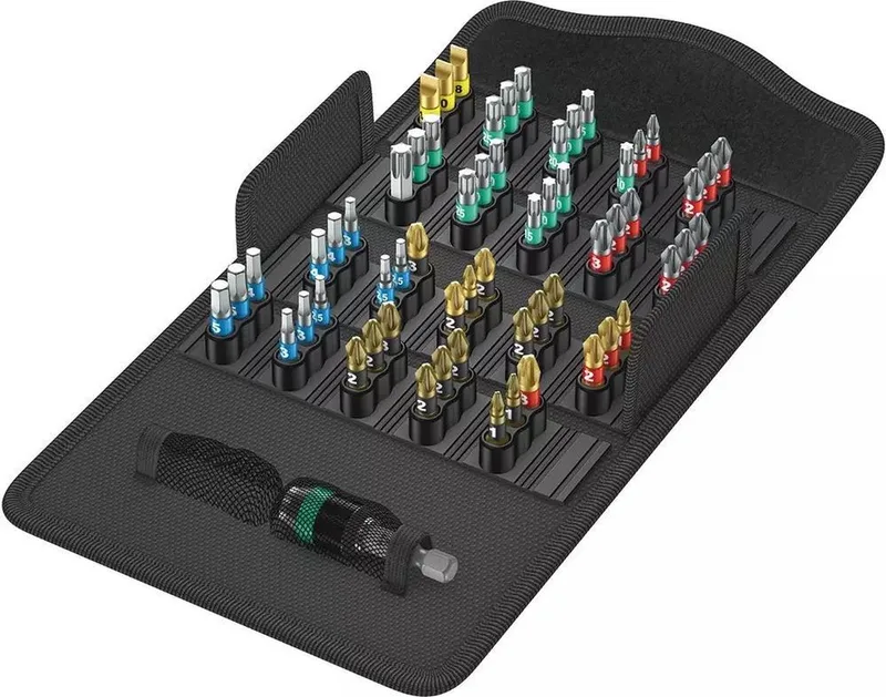 5057441001 61-delige Bit-Safe Bitset in etui van Wera – productafbeelding