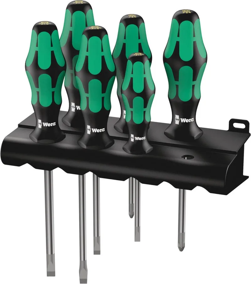 Schraubendreher Satz 334/335/6 Rack von Wera, Kleurloos – Produktbild