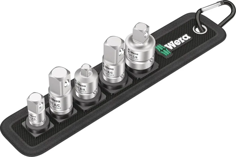 Verbindungsteile für Steckschlüsseleinsätze 781/5, 6-teilig von Wera, Kleurloos – Produktbild